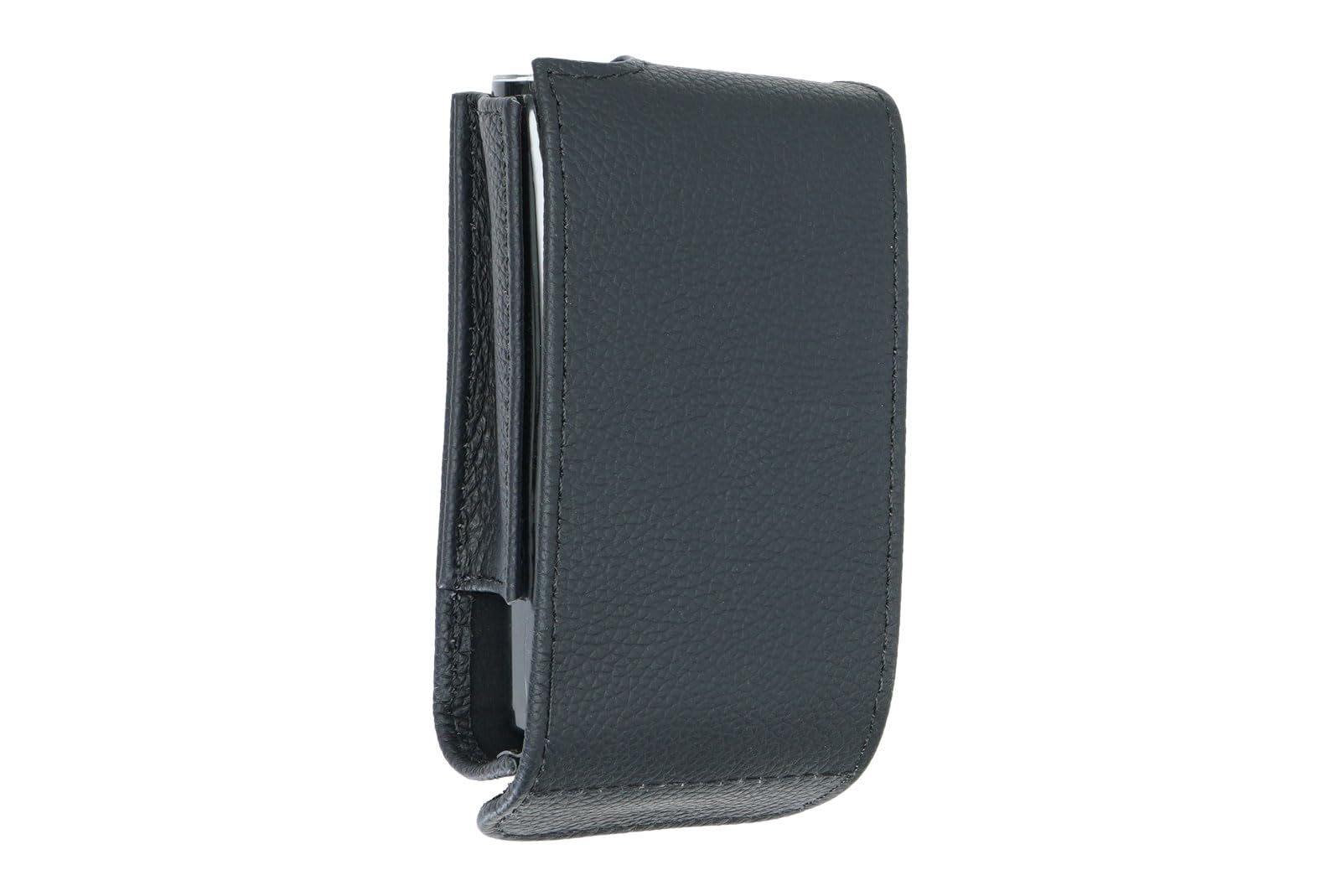 caseroxx Torba na pompkę insulinową z prawdziwej skóry kompatybilna z pompkami insulinowymi Medtronic MiniMed serii 600 i 780G, klips na pasek, etui ochronne w kolorze czarnym