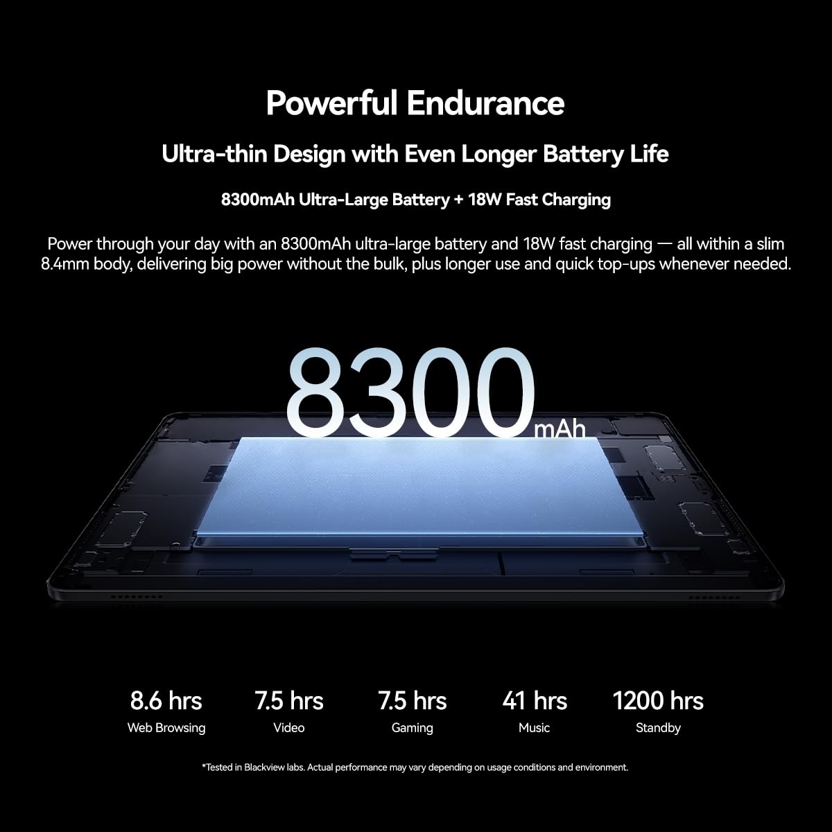Blackview ZENO 5 Tablet Android 16 AI, 11'' HD+, 32GB+128GB, 2TB Esterna, 3 Assistenti Intelligenti AI, Ultrasottile 8,4mm, Batteria 8300mAh, Dual SIM 4G, 13MP+8MP, Doppio Speaker BOX, GPS, Arancione