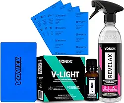 Kit Automotivo Polimento Farol Revelax Lixa Vitrificador V-light Vonixx