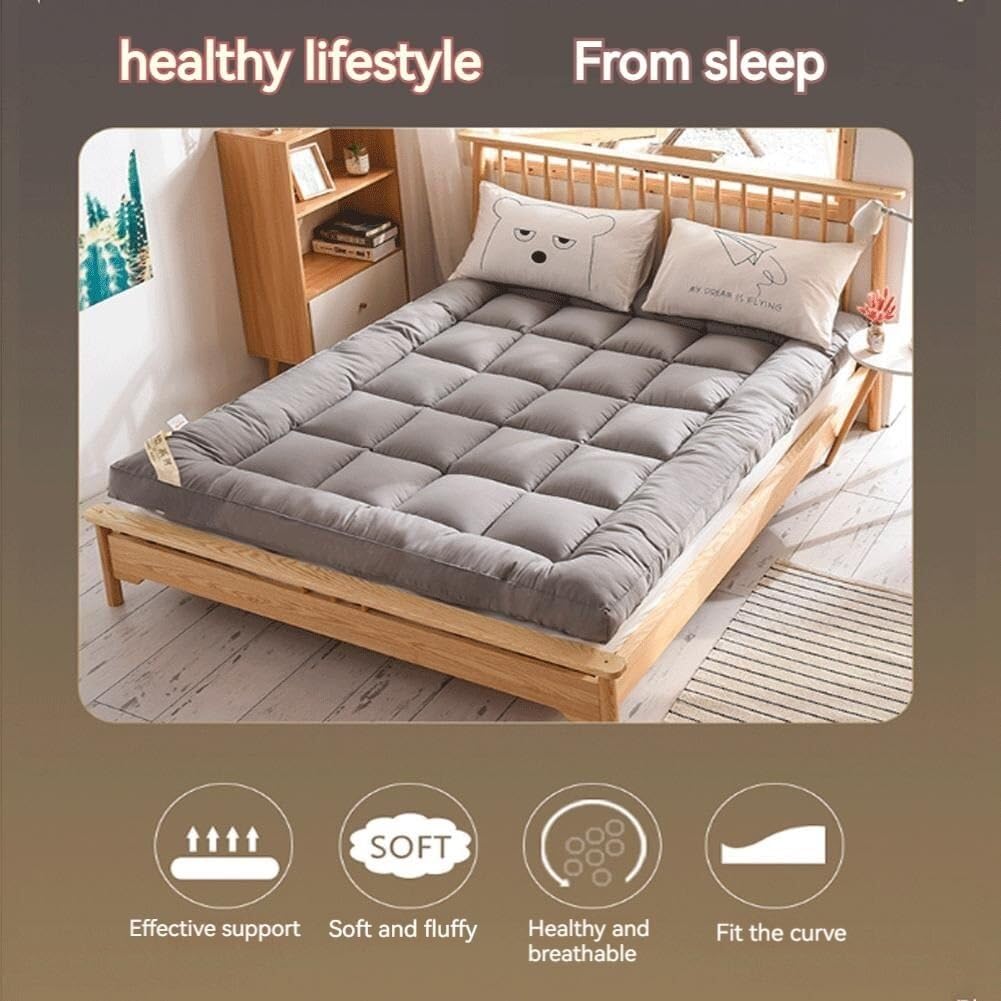 Matelas De Sol Simple Matelas Futon Japonais Matelas Portable Pliable Doux Matelas Futon Japonais Pliable Épais Matelas Pliable Tatami Tapis De Camping Pliable(B,90X200cm)
