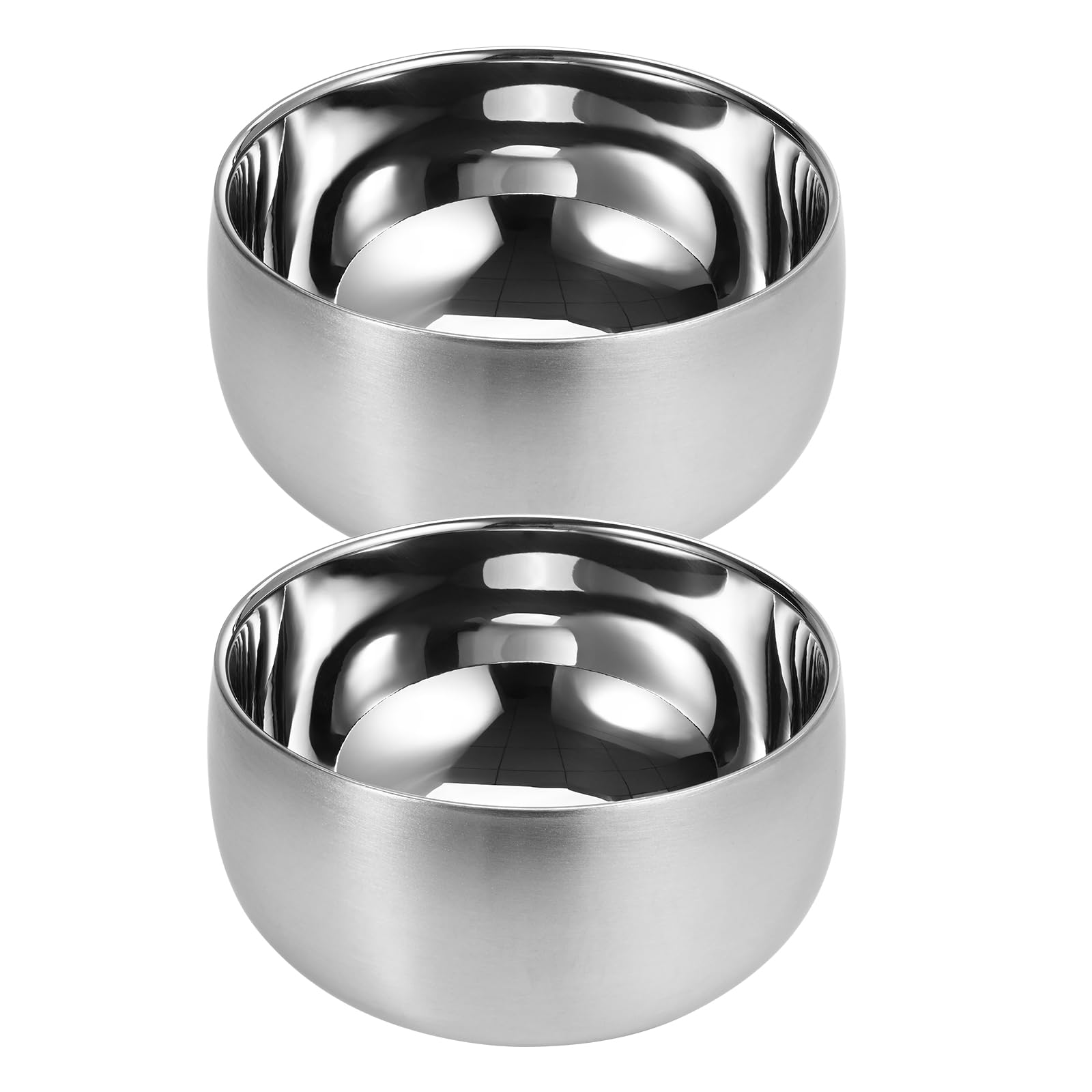 luvtree 2-Pack 316 Stainless Steel Double-Wall Insulated Bowls, 5.1" Diameter, 2.9" Height, Insulated