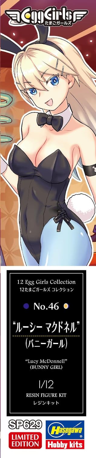 Hasegawa 652429-1/12 12 Egg Girls Collection nr 46, Lucy Mcdonnell Bunny Girl skala 1:12