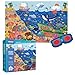 Boppi Mideer - Puzzle per bambini a forma di pesce segreto e mare, con occhiali da scoperta, 35 pezzi, extra spessi, per bambini illustrati dai 3 anni in su, colore: oceano
