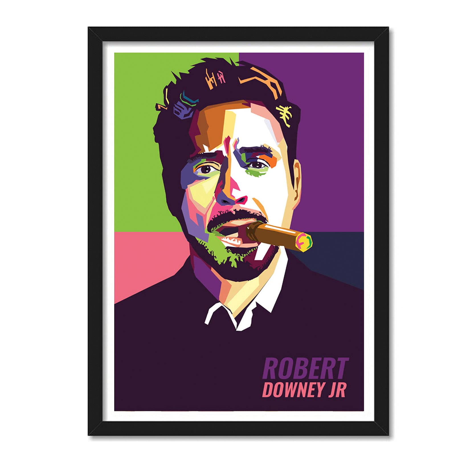 Good Hope - Hollywood Poster Frame Robert Downey Jr Framed Poster With Acrylic Glass For Room & Office (13 Inches X 19 Inches, Multicolor)