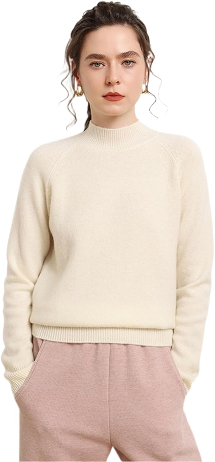 Cashmere Shirt Autumn and Winter Women's Knit Base Shirt Loose Thick Sweater