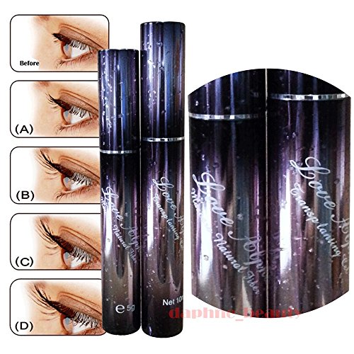 3D Fiber Lashes Mascara - 2 SETS (4 tubes) LA306 Transplanting Gel & Natural Fiber Mascara Set