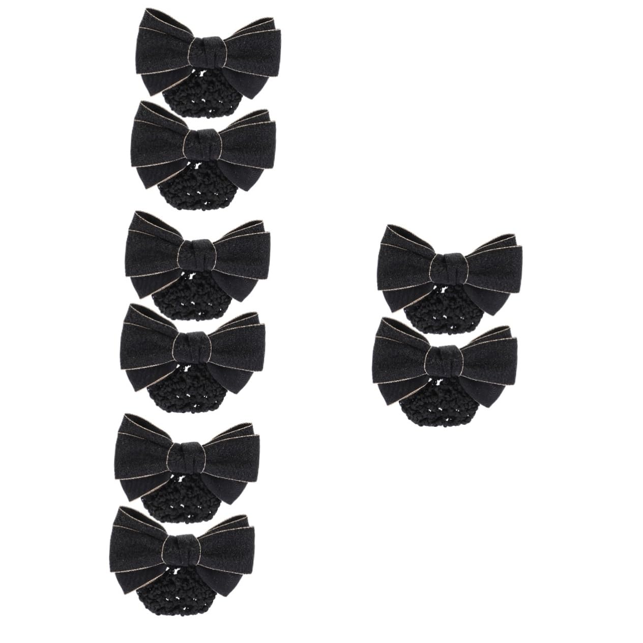 Lot de 8 filets à cheveux pour femme - pour femme - Pince à cheveux - Cravate, écharpe, postiche chignon - Épingle à cheveux en alliage