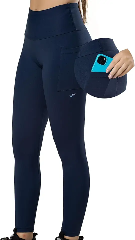 Legging Academia com Bolso Zero Transparência Cós Alto Proteção UV 50+ Poliamida Elite