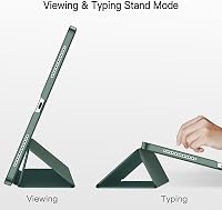 JETech iPad Pro 12.9" (2020/2018) Tok Pencil Tartóval, Intelligens Alvó/Ébresztő Funkció, Misty Green 5