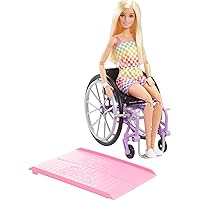 Barbie - ​Barbie Fashionistas Bambola con sedia a rotelle e rampa