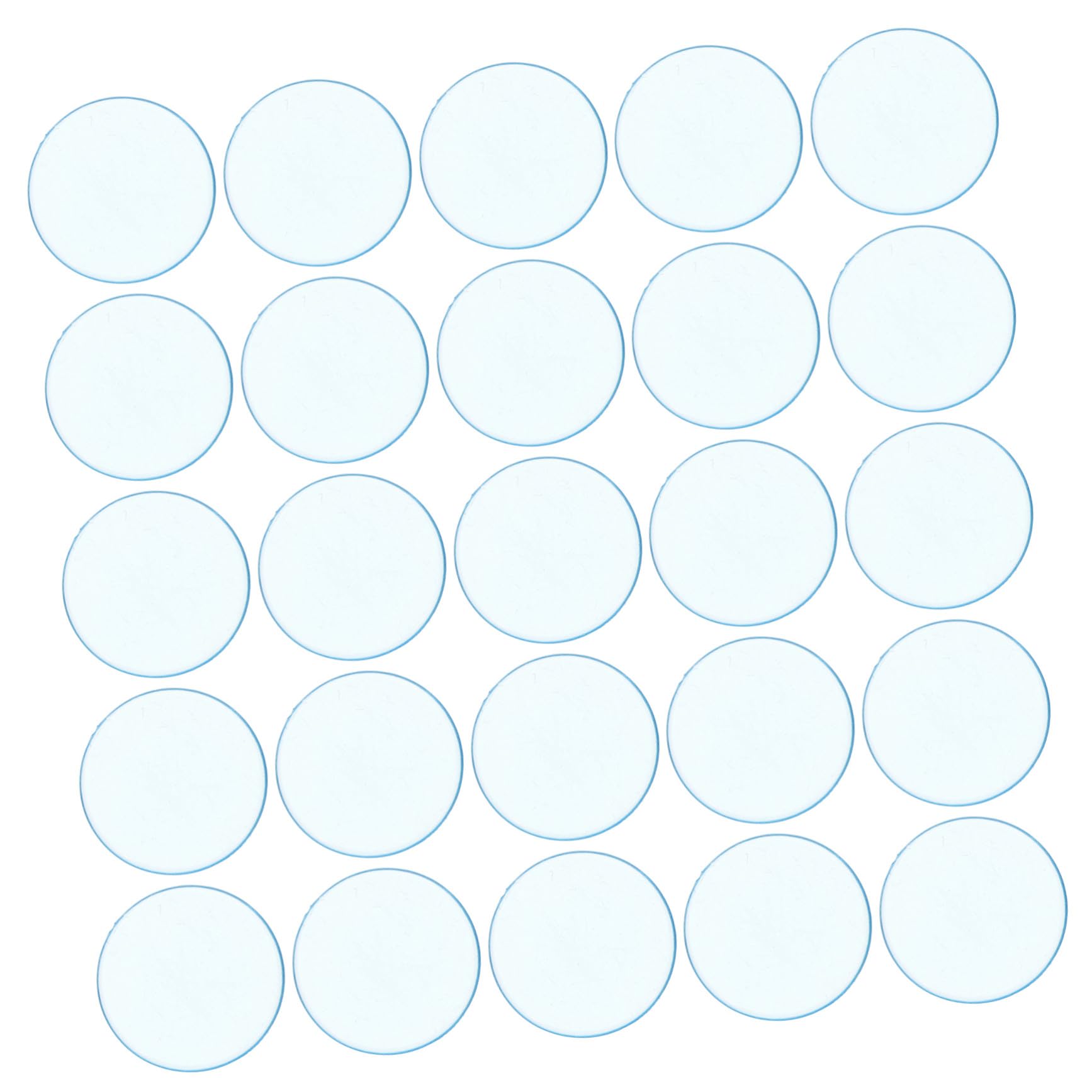 ORFOFE 100pcs Blue Bingo Counting Chips Made of Abs Material 19mm round Poker Chips without Burrs Suitable for Board Game and Party Use