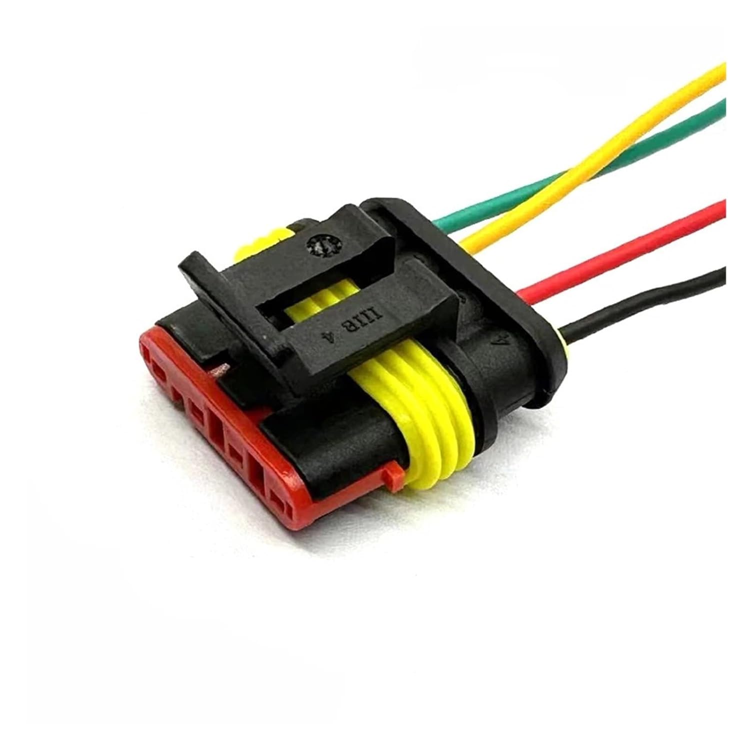 1/4 Pin Way 1.5 Series Female Male 282088-1 Automotive Connector Sealed Waterproof Auto Plug 282106-1(Brown,20 Sets)