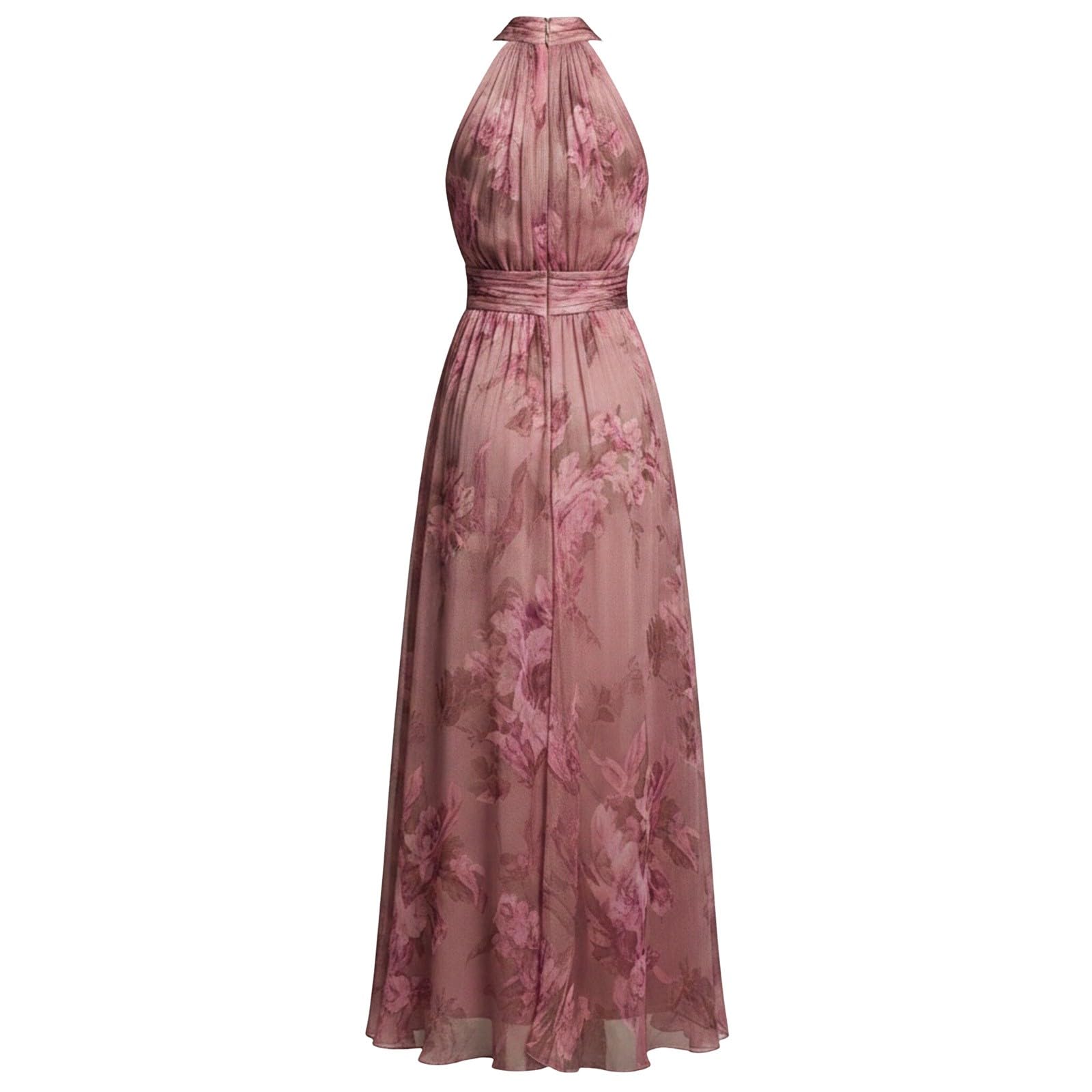 Abito da Sera da Donna - Lungo, Spalle Scoperte, da Cocktail, Motivo Floreale, Linea Ad A, in Tulle, Elegante, per Matrimonio, Maxi Abito da Ballo, Abito da Ballo, Abito da Ballo da Donna