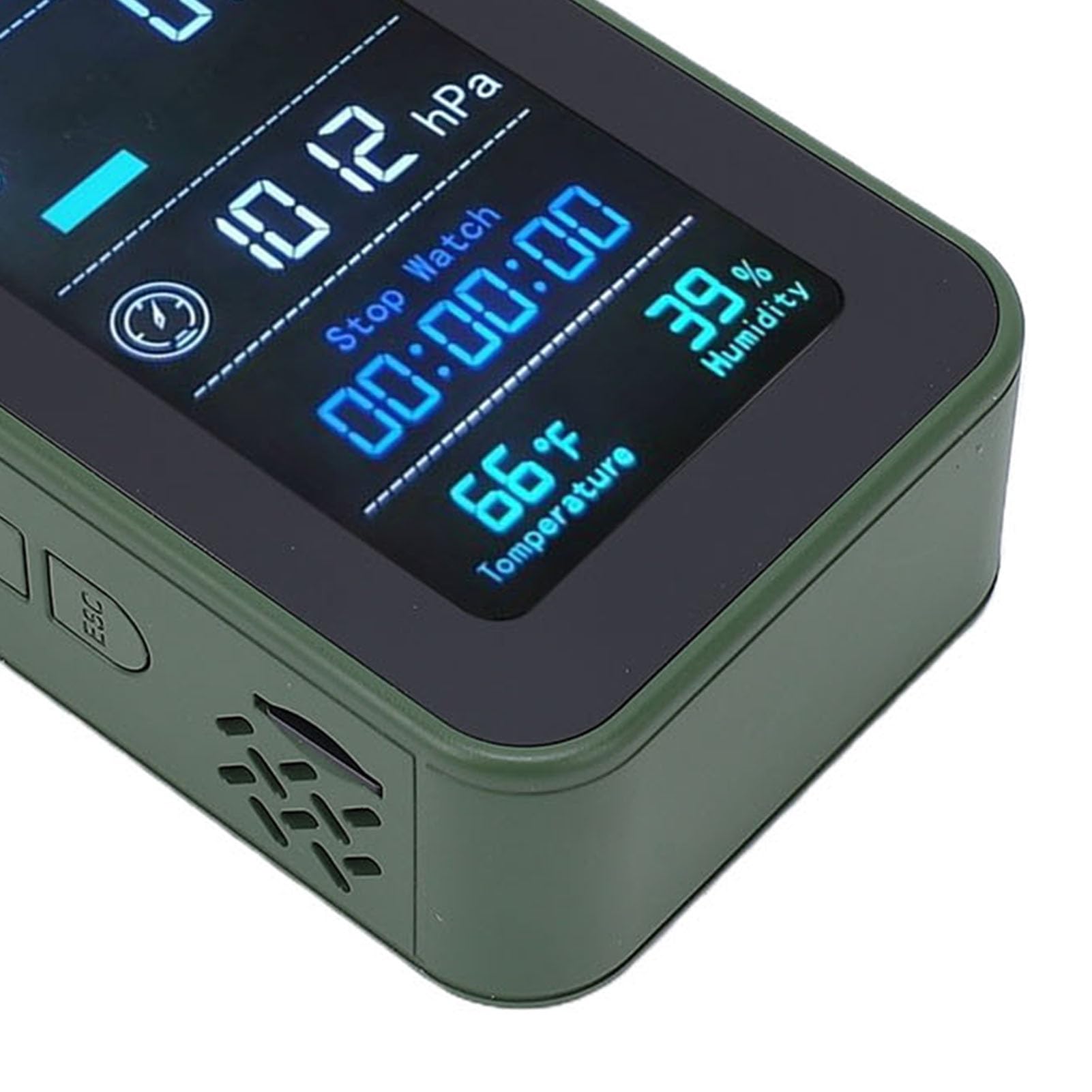 Keenso Detector de Oxígeno Compacto y Monitor de Humedad con Linterna y Cronómetro, Ideal para Acampar Viajar