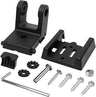 XNT Transducer Bracket, Transducer Mounting Plate for MHX XNT Model Transducers, 7400931 MHX XNT Transom Mounting Hardware Kit Fit for MHX XNT Transducer Mount, Black