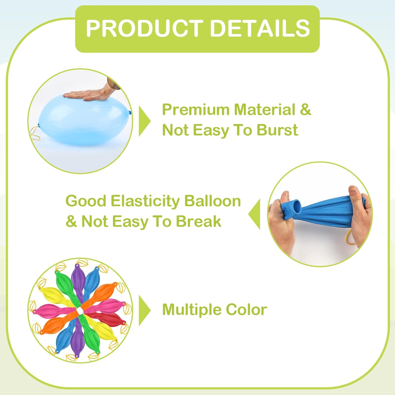 30pcs Punch Balloons for Kids, Thickened Neon Punching Balloon, Large Heavy Duty Balloons with Rubber Band Handle for Easter Egg Fillers, Birthday Party Favors, Goodie Bag, Prizes