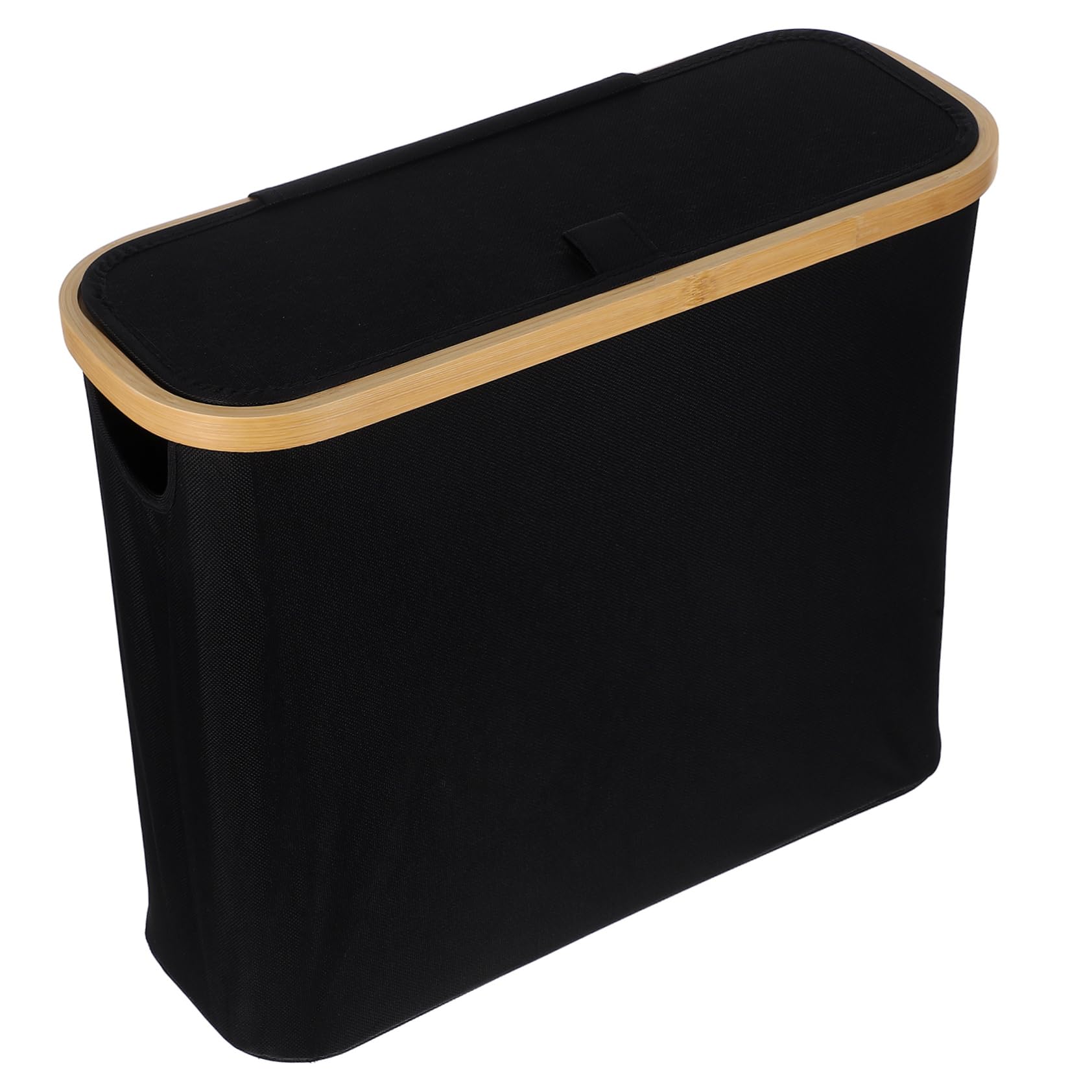 ABOOFAN Toilet Paper Basket with Lid Space Saving Storage Organizer for Bathroom Pantry and Tissues Capacity Convenient Side Window Design Compact and Toilet Paper Holder