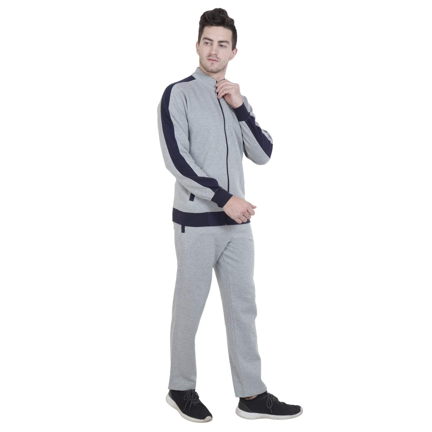 Matelco Men's Wool Tracksuit (AD07TS13_Grey_X-Large) 1