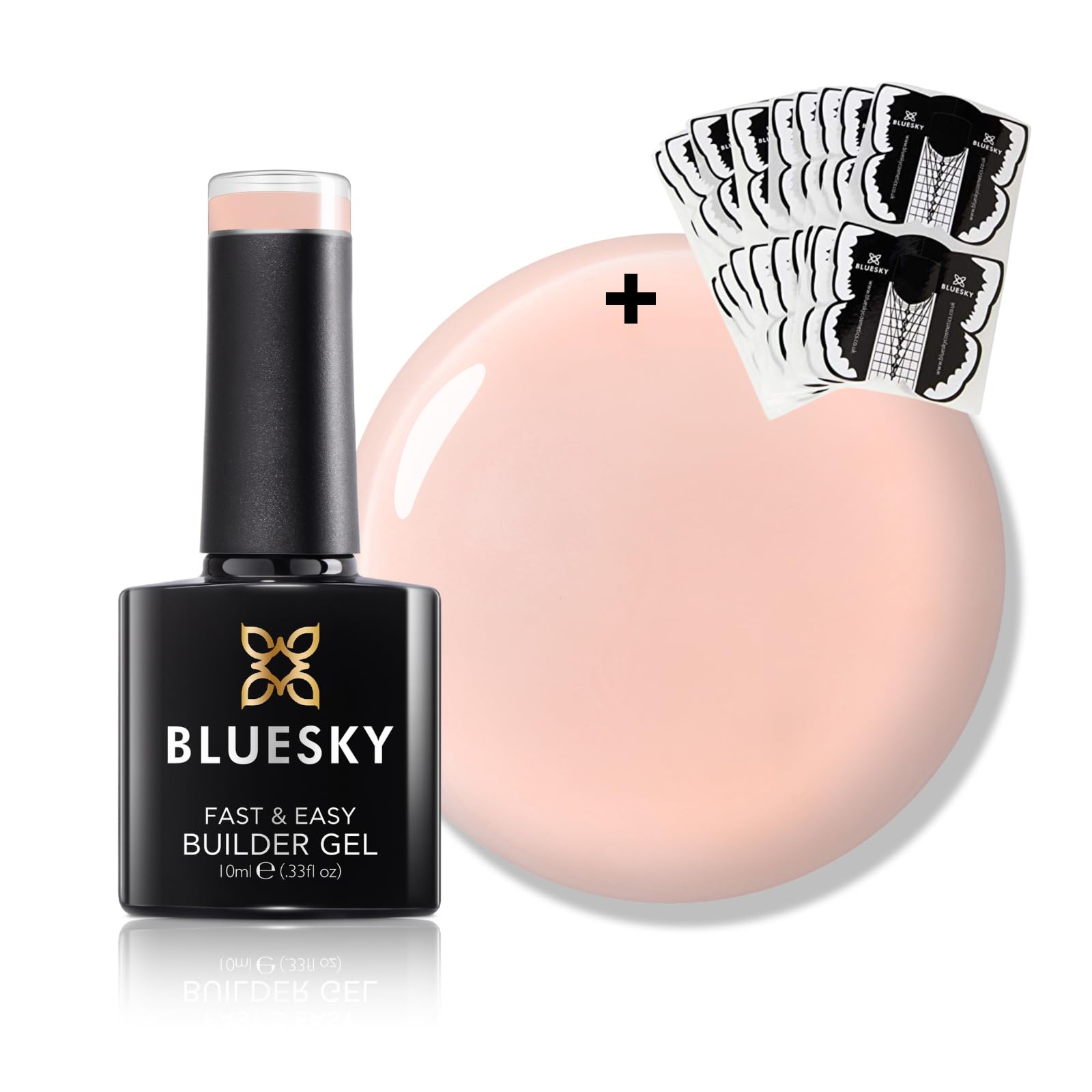 Szybki i łatwy zestaw żelowy - Dusty Rose 10 ml plus 50 x naklejki do paznokci