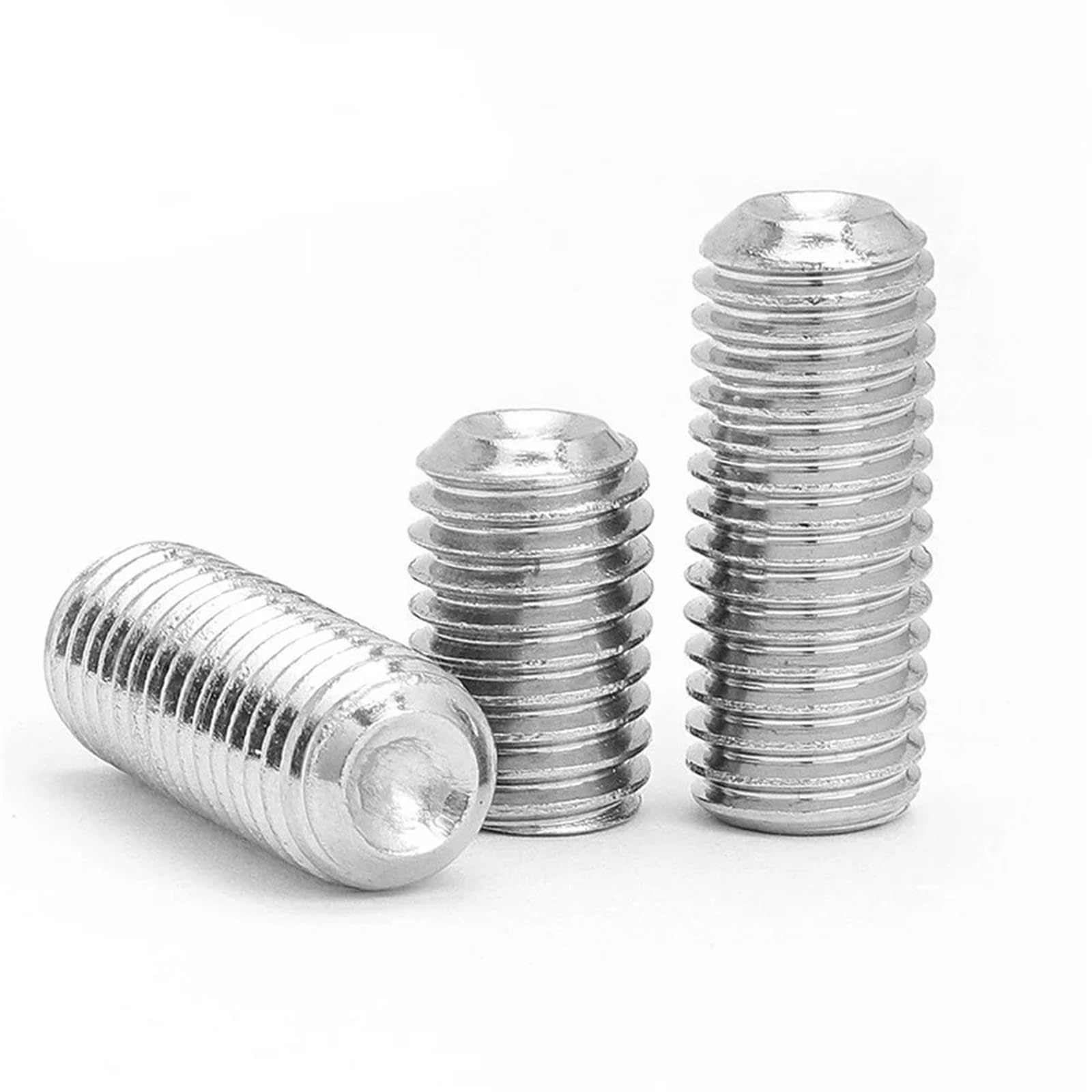 10 Unids/Lote Juego De Zócalos Hexagonales Tornillo Punta De Copa De Acero Inoxidable M2 M3 M4 M5 M6 M8 M10 Tornillo De Larva Hexagonal Sin Cabeza