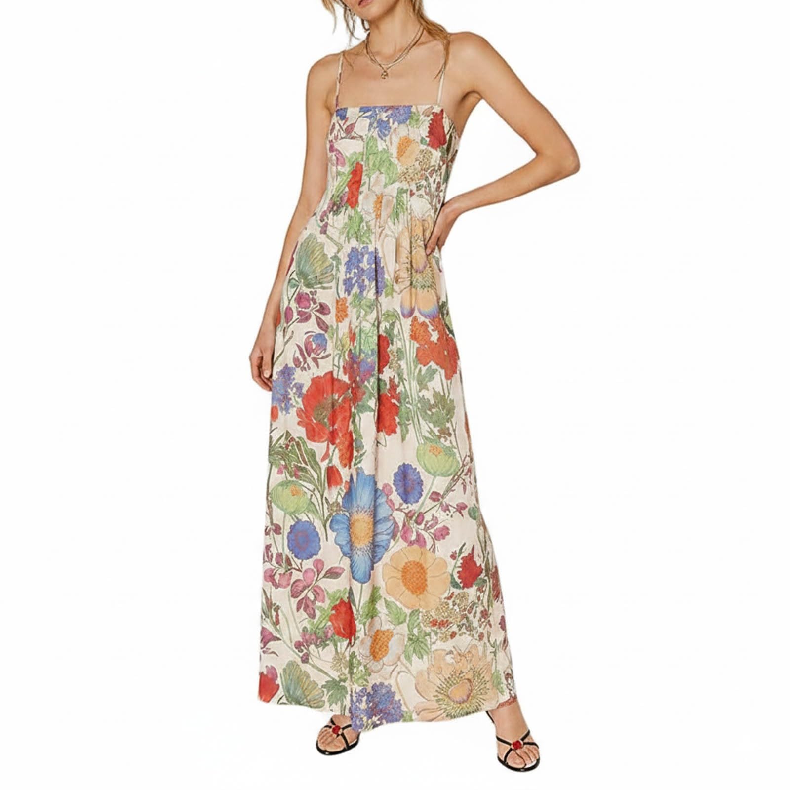 Robe de jour décontractée sans manches avec coupe ample et confortable - 4