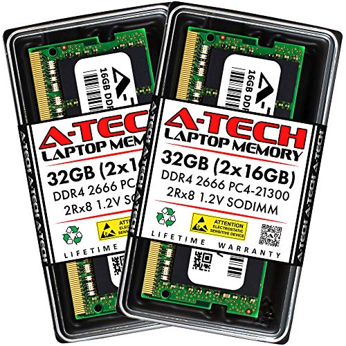 A-Tech 32GB Kit (2x16GB) RAM for Acer Aspire 5 A515-43 Laptop | DDR4 2666MHz SODIMM PC4-21300 (PC4-2666V) Non-ECC 1.2V 260-Pin Memory Upgrade Modules