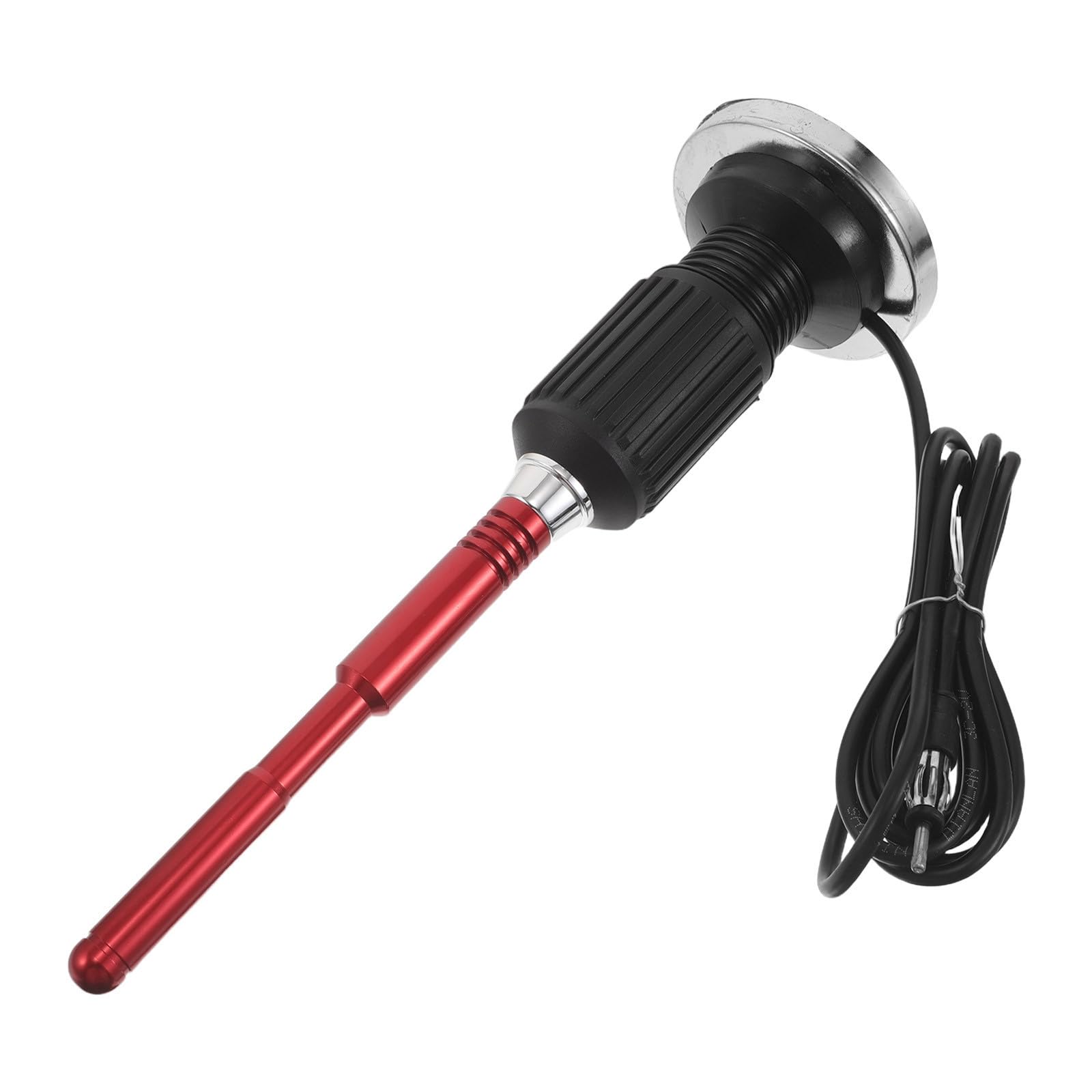 Antena Magnética para Coche Am FM Base de Aleación Roja