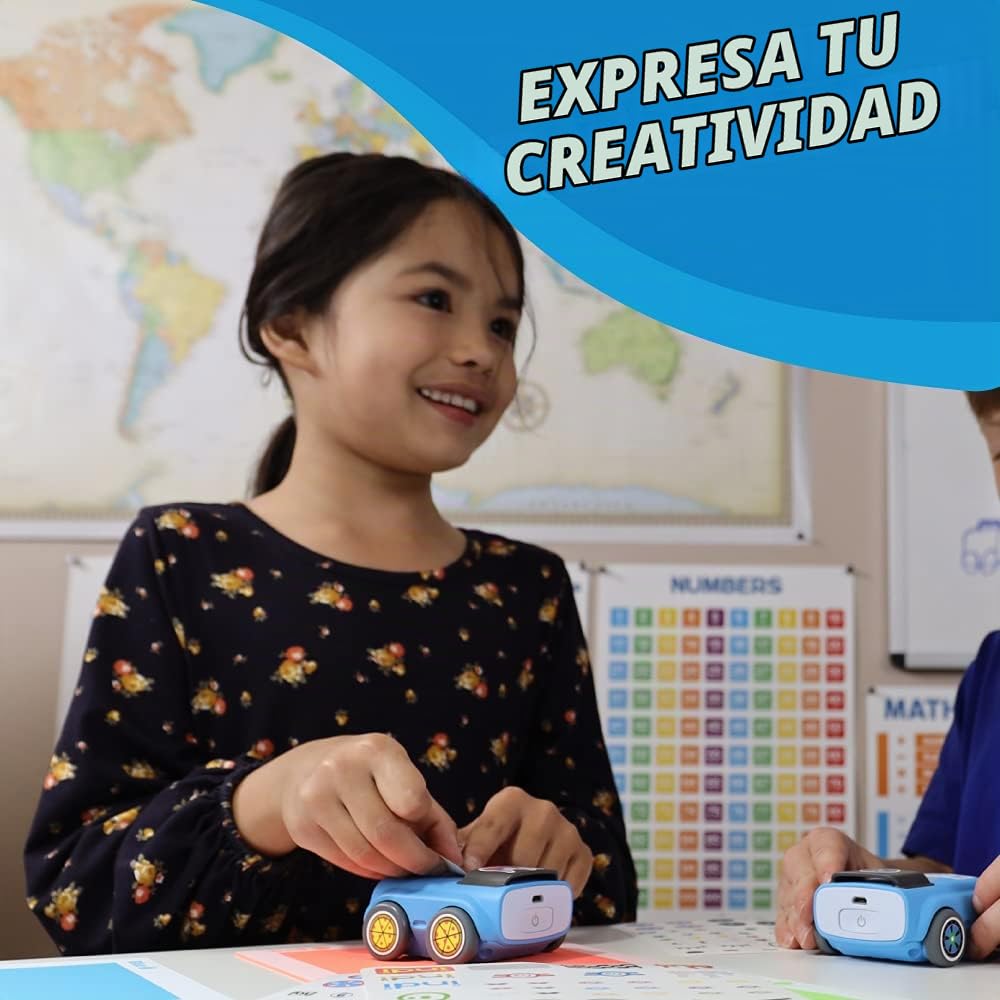 Sphero indi: Coche de juguete robot STEM divertido y atractivo para aprender conceptos de codificación, pensamiento computacional y resolución de problemas; no se requiere dispositivo