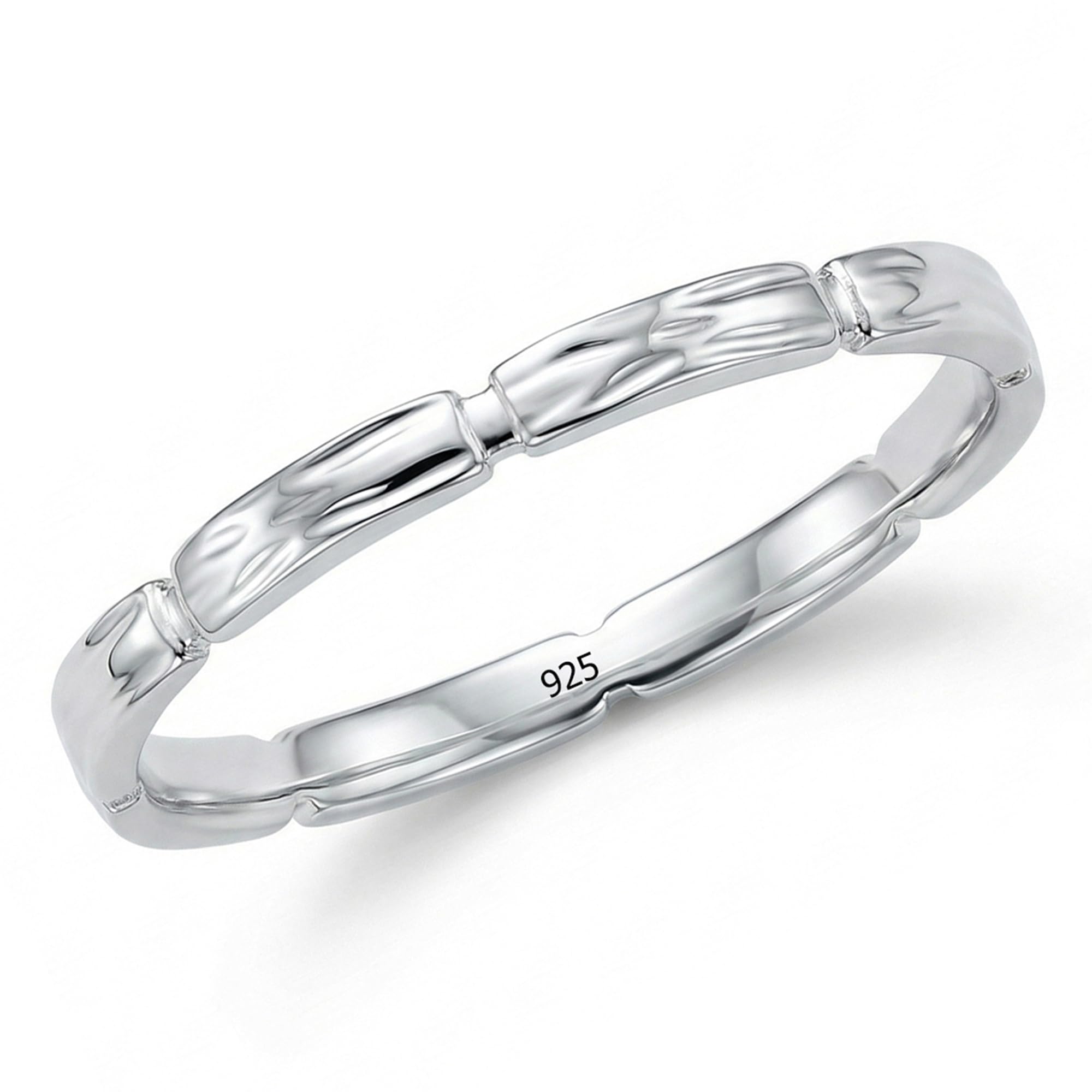 truesilver acpl 925 Sterling Silver Art Deco Engraved Band Ring for Women-picture-33