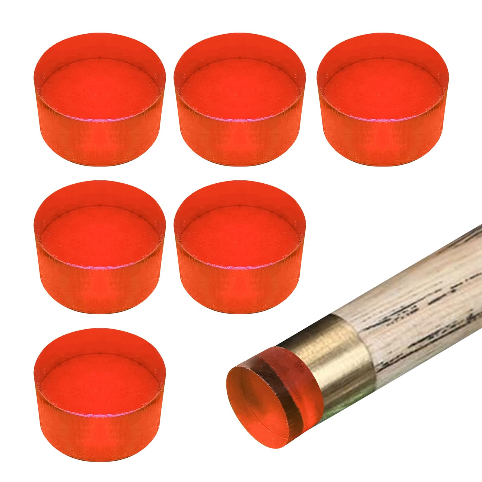Tktouci Break Jump Pool Cue Tip Acrylic High Hardness Spare