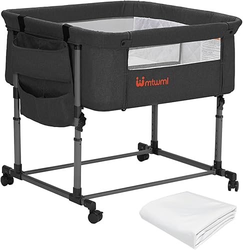 Miniatura 2 de MTWML Repuesto de funda de colchón para cuna tamaño individual, transpirable, de algodón, poliéster, lavable a máquina y a mano, suave Cubierta