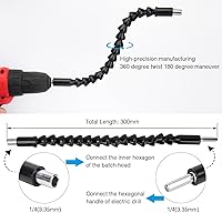 Vista 4 de Herramienta de extracción de cambio de correa compatible con Polaris RZR S 900/XP/RZR XP4 1000 con kits de extensión de broca flexible