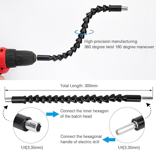 Miniatura 4 de Herramienta de extracción de cambio de correa compatible con Polaris RZR S 900XPRZR XP4 1000 con kits de extensión de broca flexible