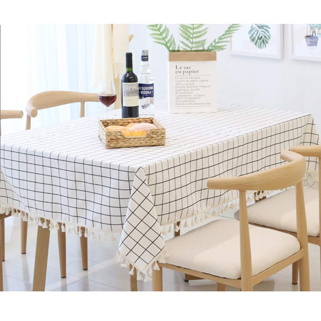 Nappe de table pour cuisine et café protection de table rectangulaire simple taille L
