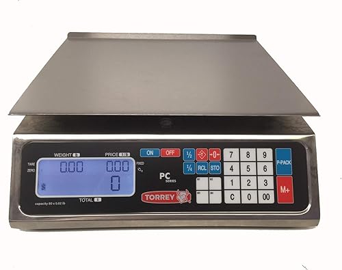 Báscula digital de precios, plataforma de 80 libras x 0.02 libras, 14 x 11 pulgadas