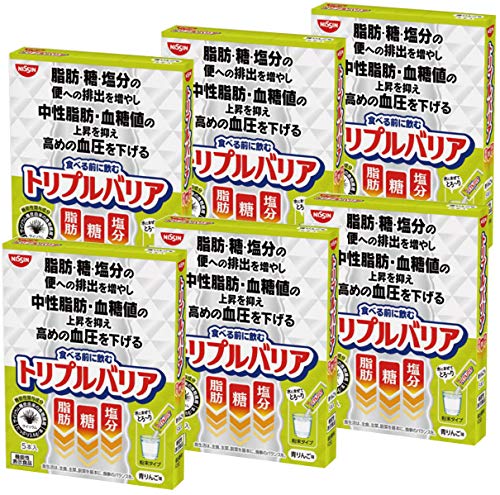 Amazon.co.jp: トリプルバリア 青りんご味 5本入 ×6箱 : ドラッグストア