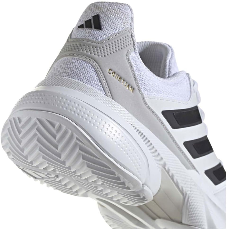 adidas Mens Courtjam Control 3 Tennis Sneakers Shoes - Off White image 2