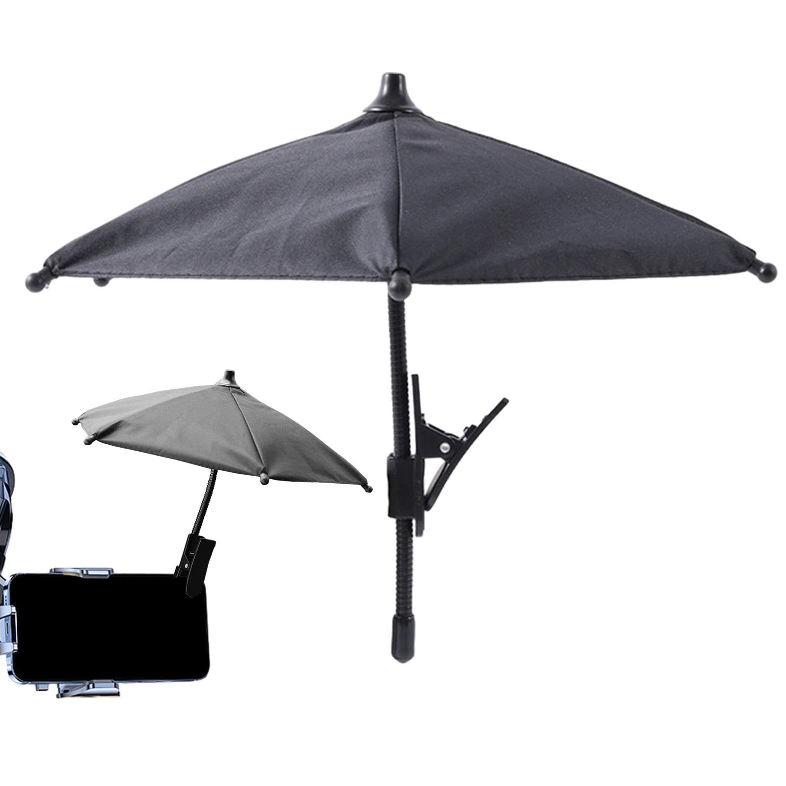 Magnetische paraplu voor mobiele telefoon, paraplu-zuignapstandaard, 360° verstelbaar scherm voor cel, zonnewering-telefoonhouder, standaardbord, telefoonstandaard, zonneklep voor reizen, vakantie