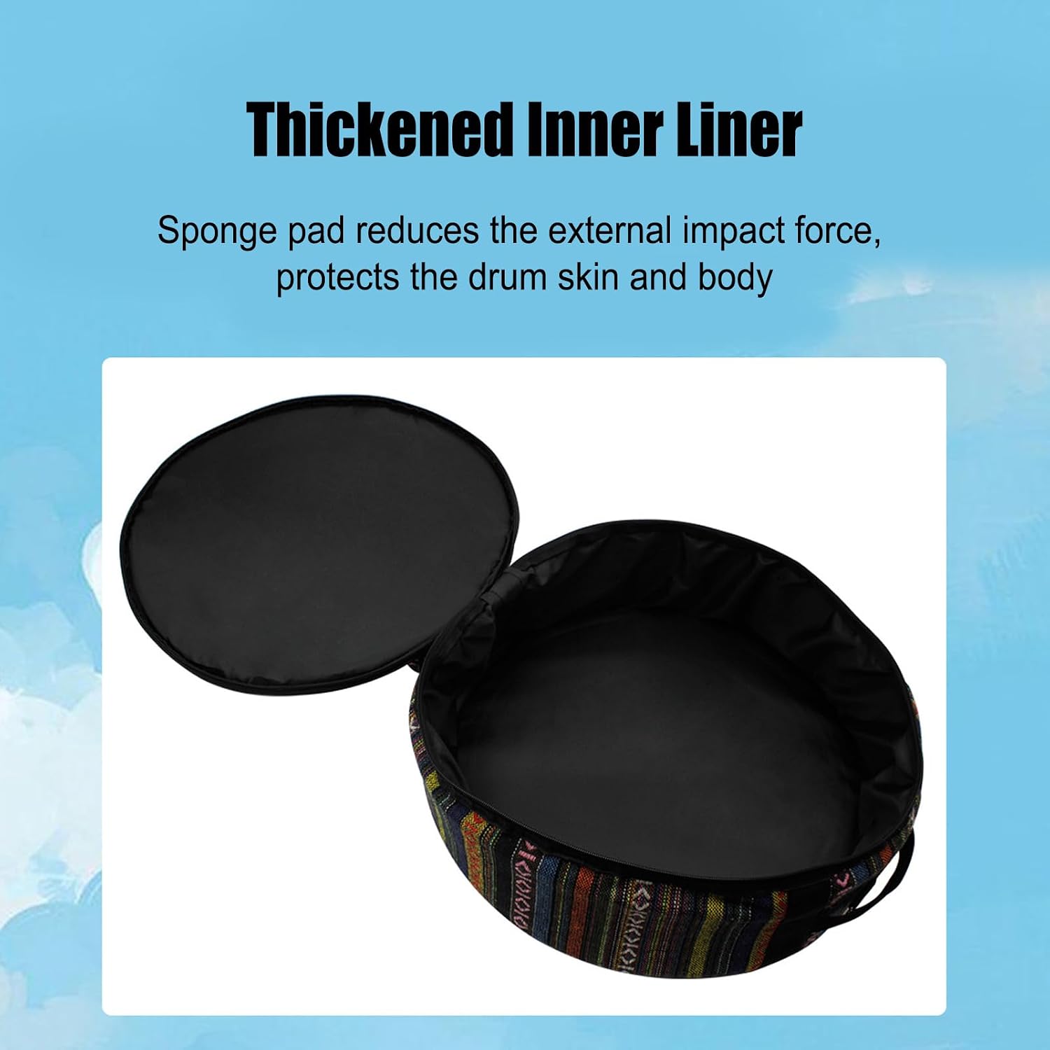 Snare Drum Storage Bag Thickened Oxford Cloth Snare Protection Bag with Shoulder Straps Percussion Instruments Accessories