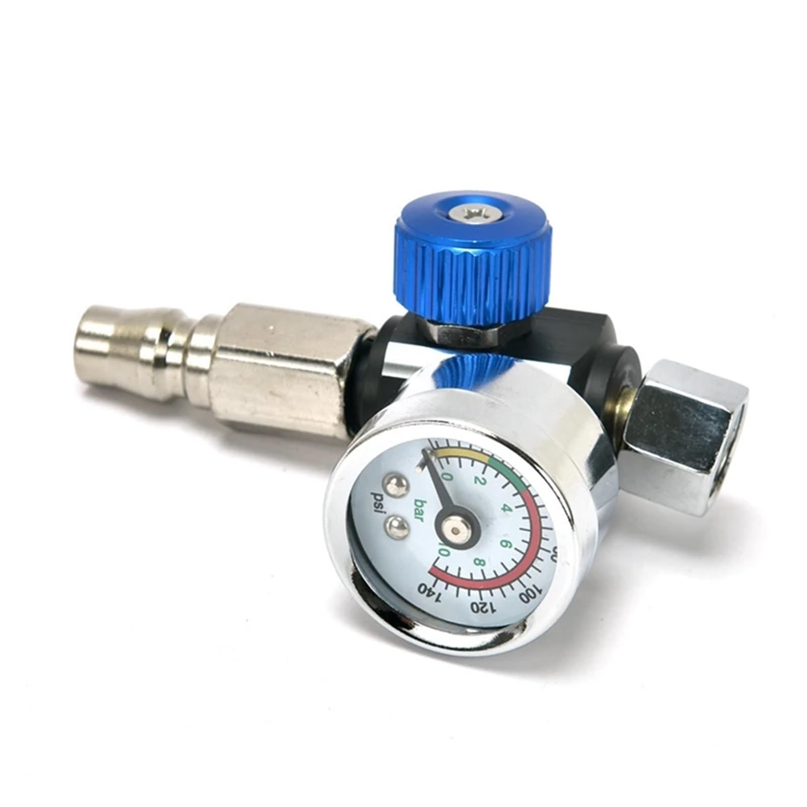Regolazione della pressione pneumatica Valvola regolatrice del compressore d'aria con manometro, for un controllo preciso negli utensili pneumatici/aerostatici(Red)