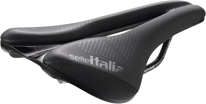 Selle Italia NOVUS Boost EVO X-Cross TM Superflow - Siodełko MTB I Gravel, Anatomiczny Otwór, Wstawki SuperFabric, Dodatkowa Wyściółka - Rozmiar L3, Czarny