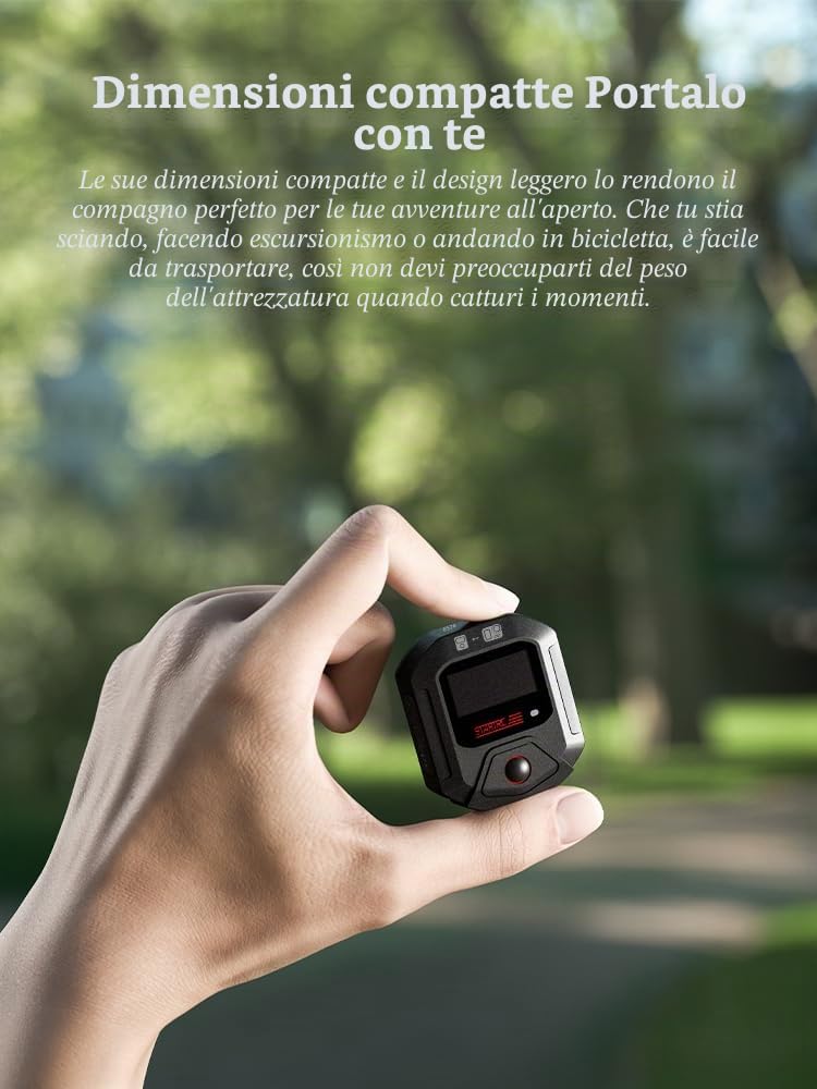Treeboy GPS Bluetooth Remote Control per Insta360 X5/X4/X3/X2/Go 3S/Go 3/Pro 2/Pro, Controllo senza fili con intervallo di 82FT