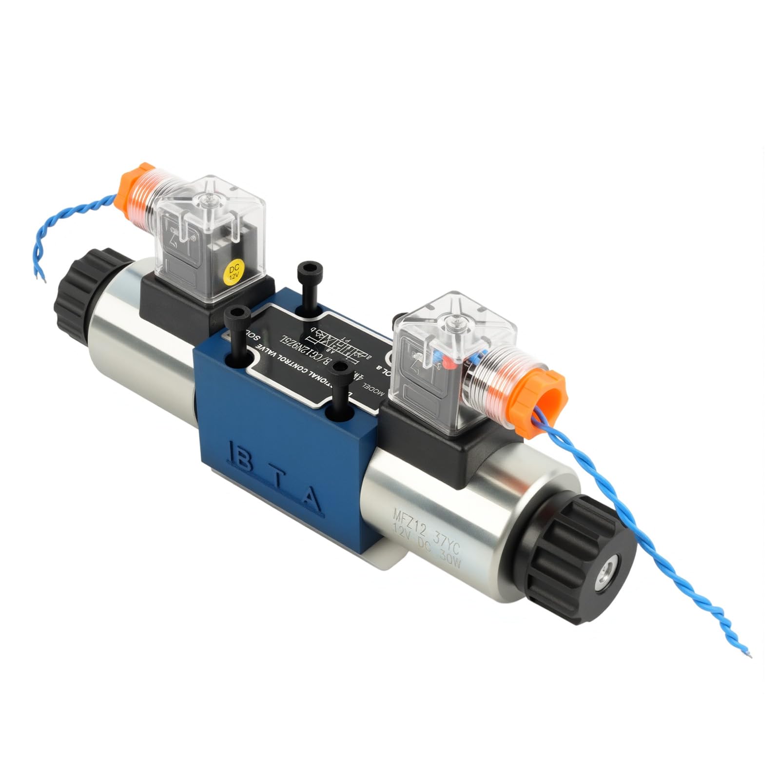 Vanne de commande directionnelle hydraulique D03 avec solénoïde 12V 4560 psi