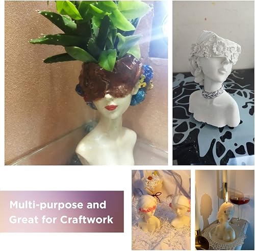 Miniatura 3 de TOPYS Ojos cerrados - Molde de silicona para velas de aroma con ojos cerrados, diseño de personaje europeo, para decoración del hogar, cumpleaños,