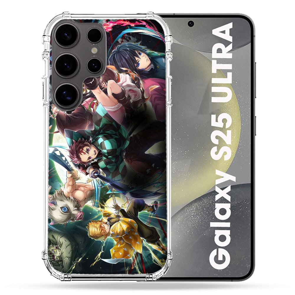 Cokitec Reinforced Case for Samsung Galaxy S25 Ultra Manga Demon Slayer Group