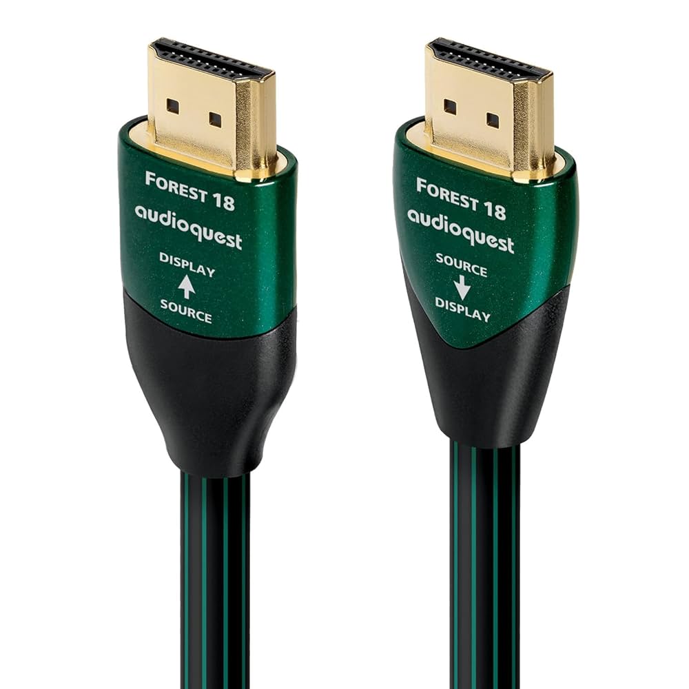 ケーブル・シールド Audioquest Earth 0.5 m Amazon.com: AudioQuest Forest 18 2.0b HDMI Cable - 4K/8K