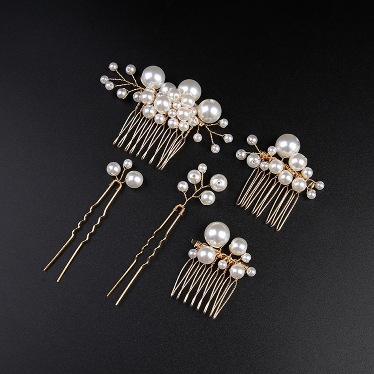FRCOLOR 25 Stk Perle Braut Haarnadel Haarschmuck Für Damen Perlen Kopfbedeckung Haarschmuck Für Frauen Hochzeit Haarspangen Für Damen Fräulein Zubehör Metall Europäisch Und Amerikanisch