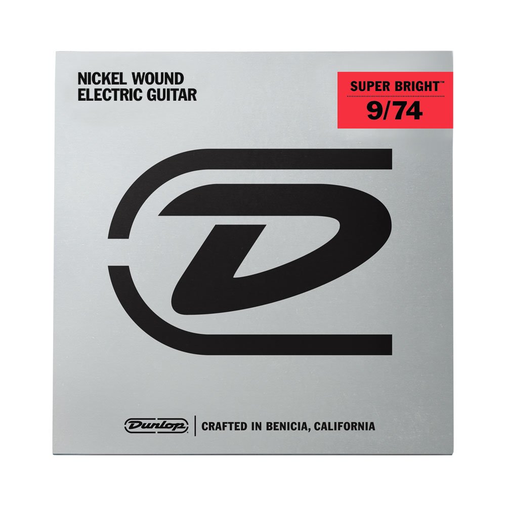 Jim Dunlop desbn0974 Hybrid Super Bright Nickel Gitarre Saite Kit (8 Stück)