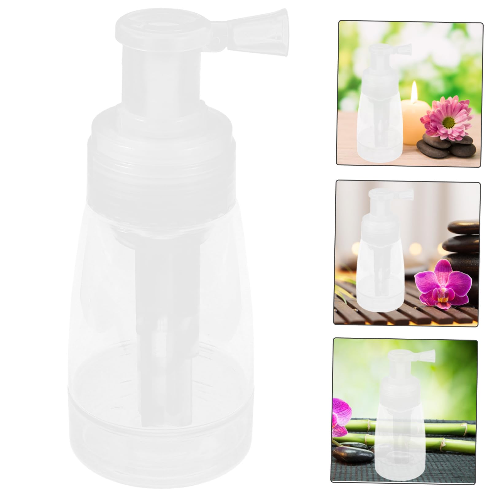 FOMIYES Botella Rociadora de Polvo Rellenable Dispensador de Polvo Seco