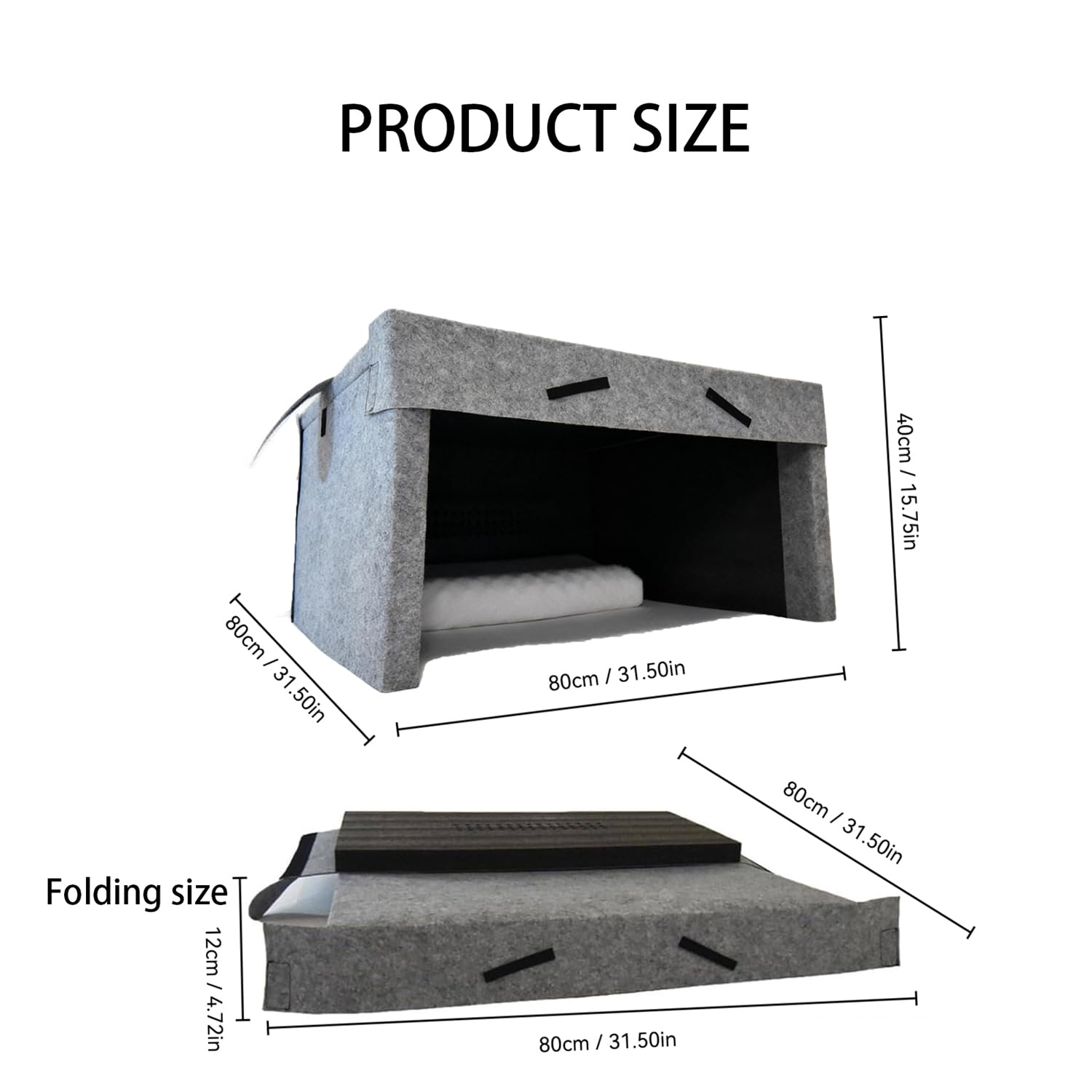 Tenda per dormire insonorizzata, in cotone isolante spesso 40 mm per ridurre la luce e il rumore, cabina ideale per dormire in sicurezza e alleviare lo stress, portatile e confortevole